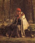 Jean Francois Millet, Sitting Shepherdess